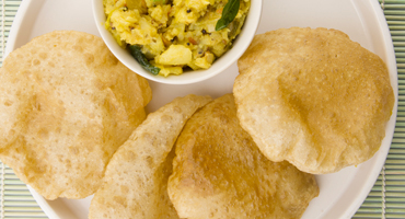 Puri with Potato Masala
